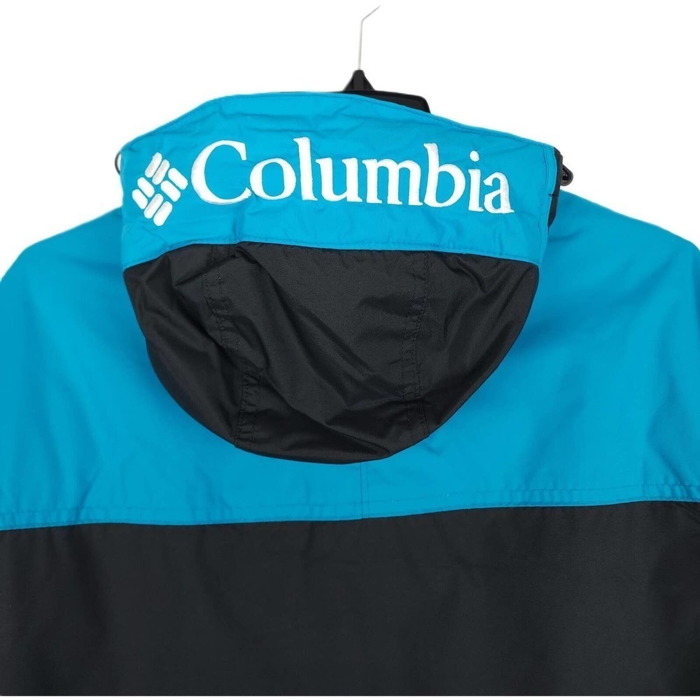 Columbia Mens Challenger 1/2 Zip Pullover Jacket Sz Small Black Fjord Blue NWT - Picture 6 of 7